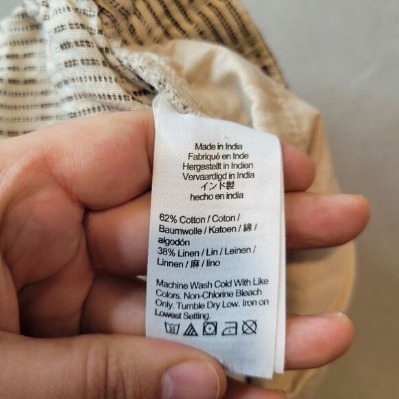 Madewell Clean Pull-On Shorts Cotton Linen Size Medium - Picture 6 of 8